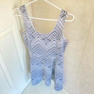 Black and White Stripped Women's Dress